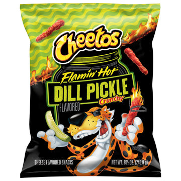 Cheetos Flamin Hot Dill Pickle Crunchy