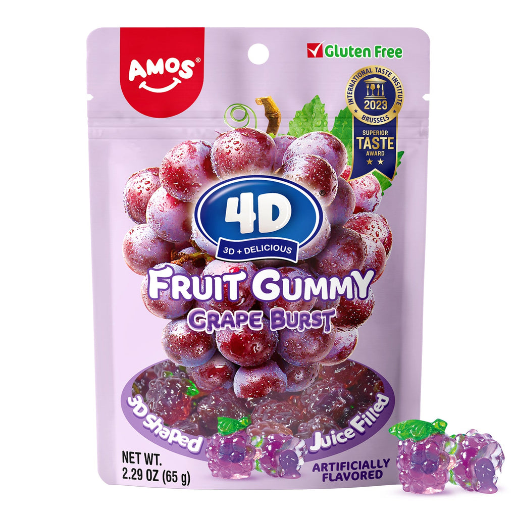 Amos 4D Fruit Gummy Grape