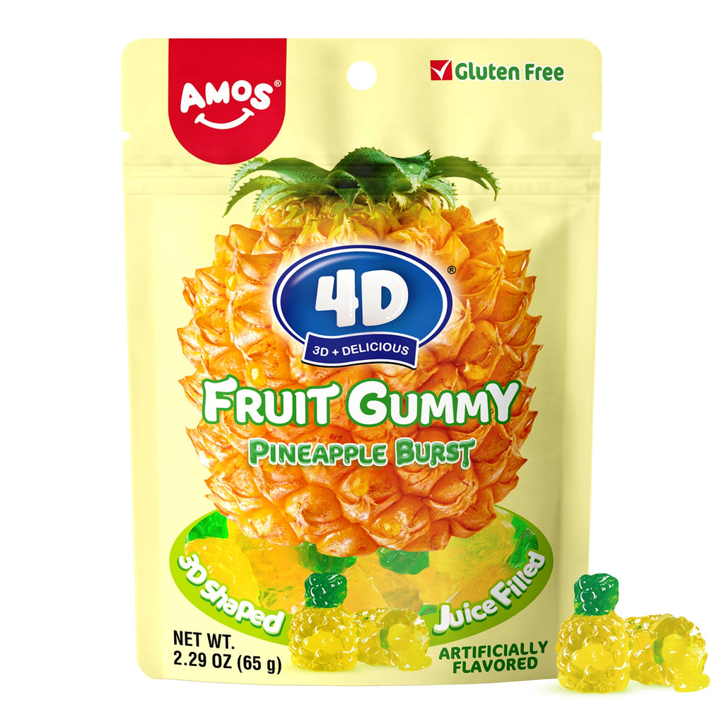 Amos 4D Fruit Gummy Pineapple