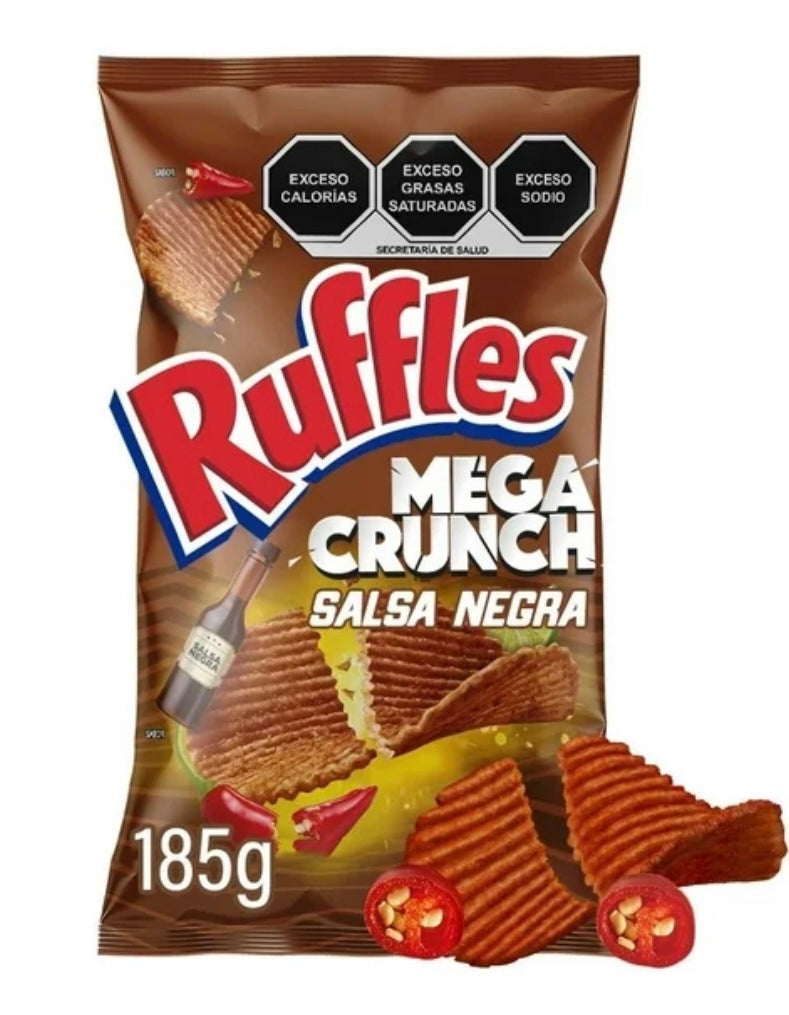 Ruffles Mega Crunch Salsa Negra