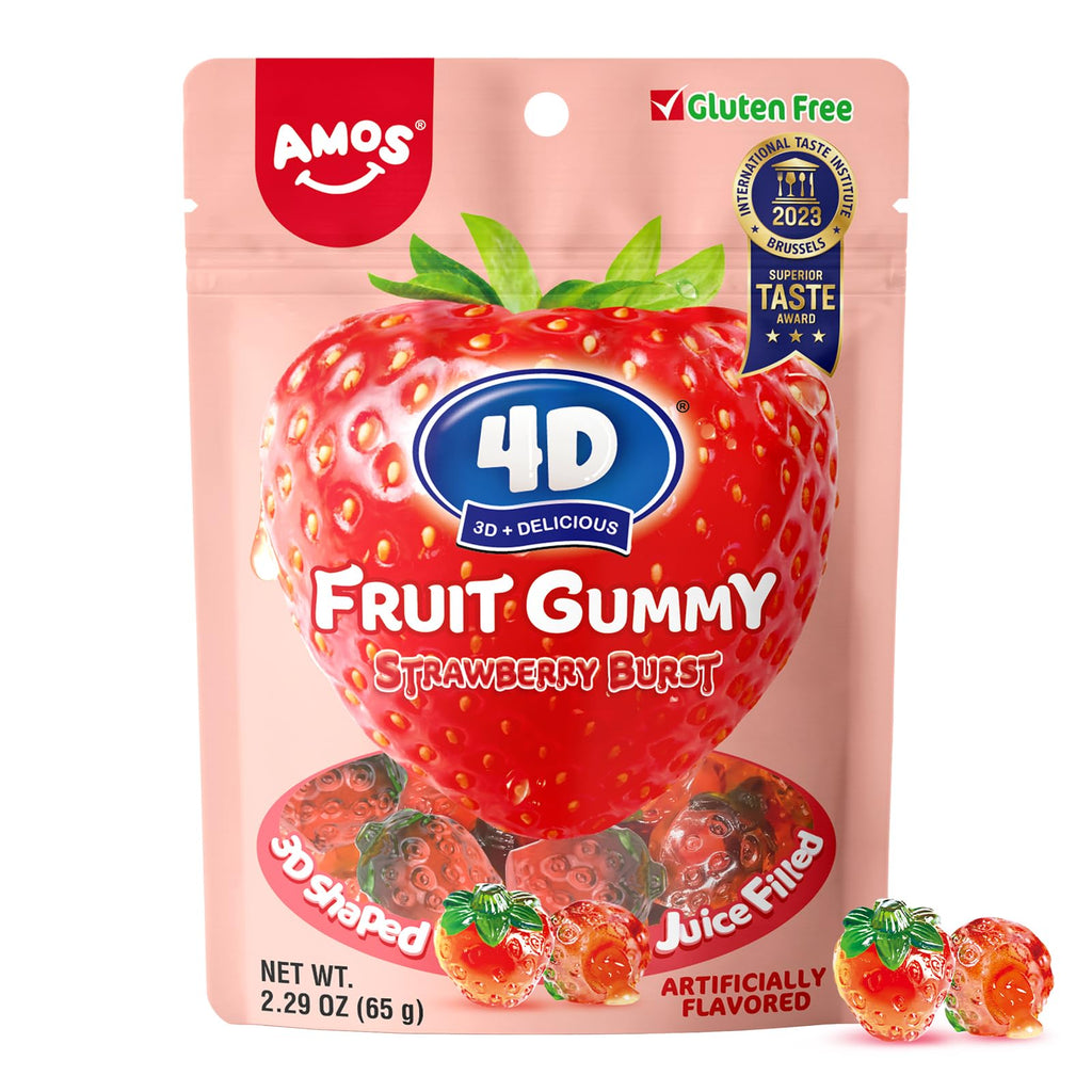 Amos 4D Fruit Gummy Strawberry