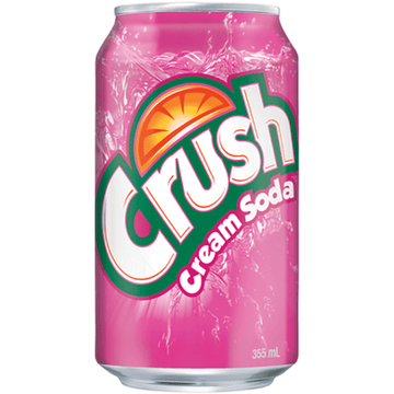 Crush Cream Soda Pink 330ml Can Wholesale - Case of 12