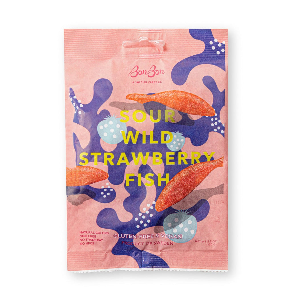 Bonbon Sour Wild Strawberry Fish