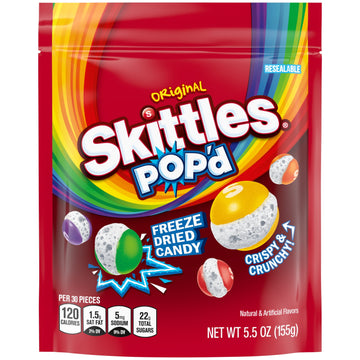 Skittles Popd Original Freeze Dried Candy