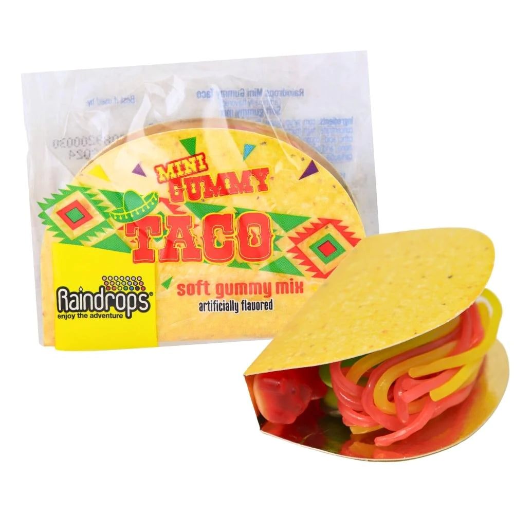 Raindrops Mini Gummy Taco Soft Gummy Mix