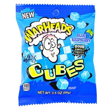 Warheads Blue Raspberry Cubes