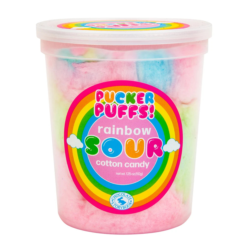 Pucker Puffs Rainbow Sour Cotton Candy