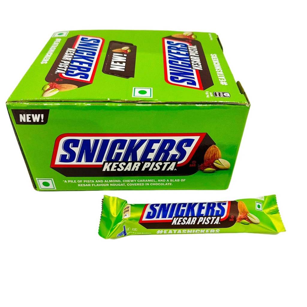 Snickers Kesar Pista Chocolate Bar  - 42G Box of 15 Wholesale