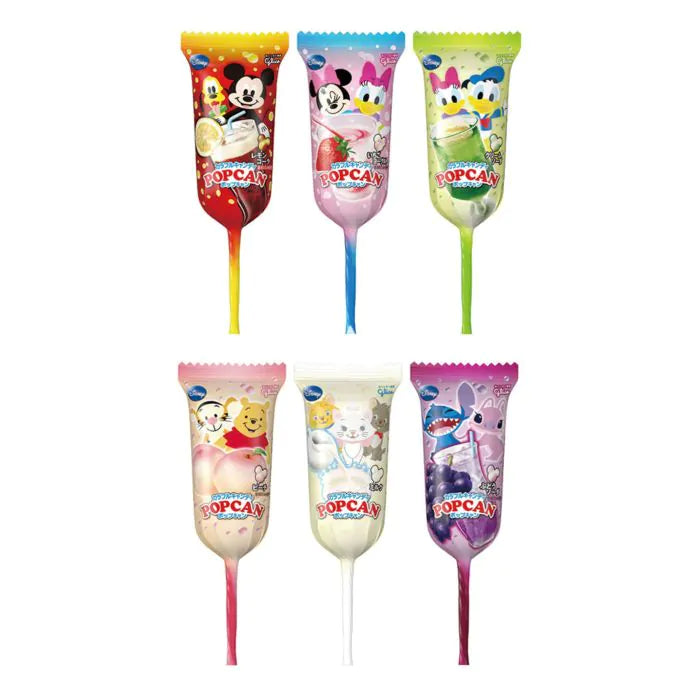 Glico Popcan Mickey Mouse Shape Lollipop Assorted Fruit Flavours 10g ( any 1)