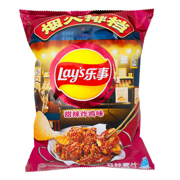 Lays Sweet & Spicy Fried Chicken Flavor