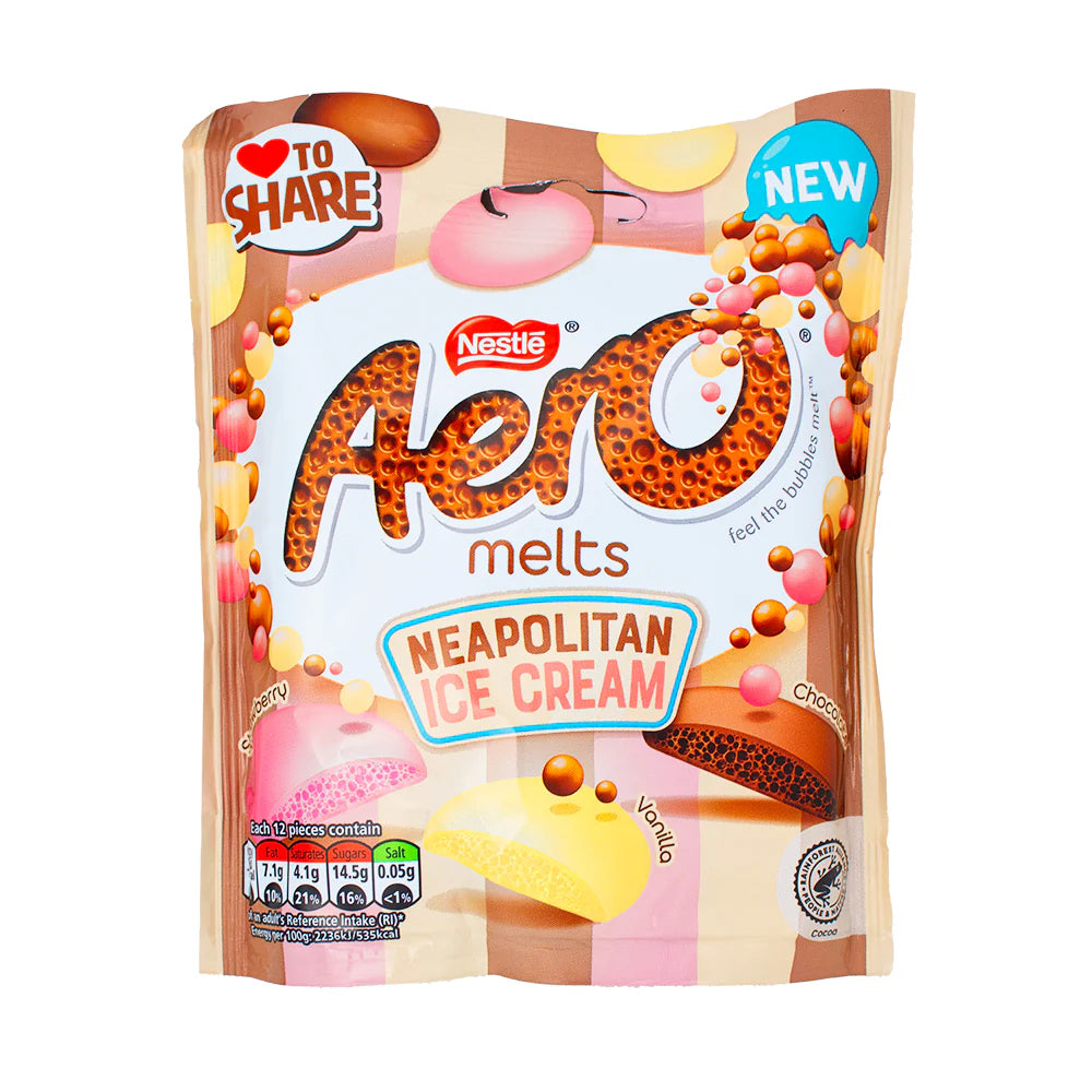 Nestle Aero Melts Neapolitan Ice Cream