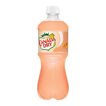 Canada Dry Peach ginger ale 591ml (20oz) Wholesale - Case of 24