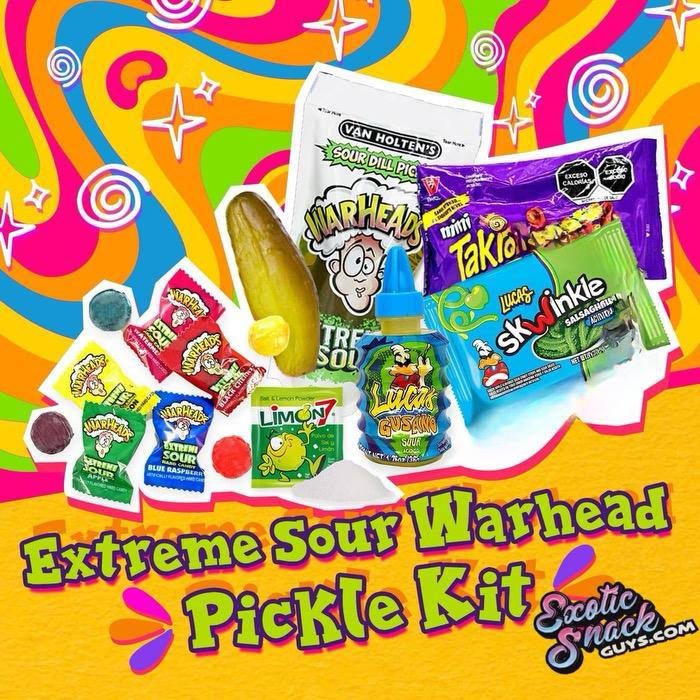 Extreme Sour Warhead Pickle Kit