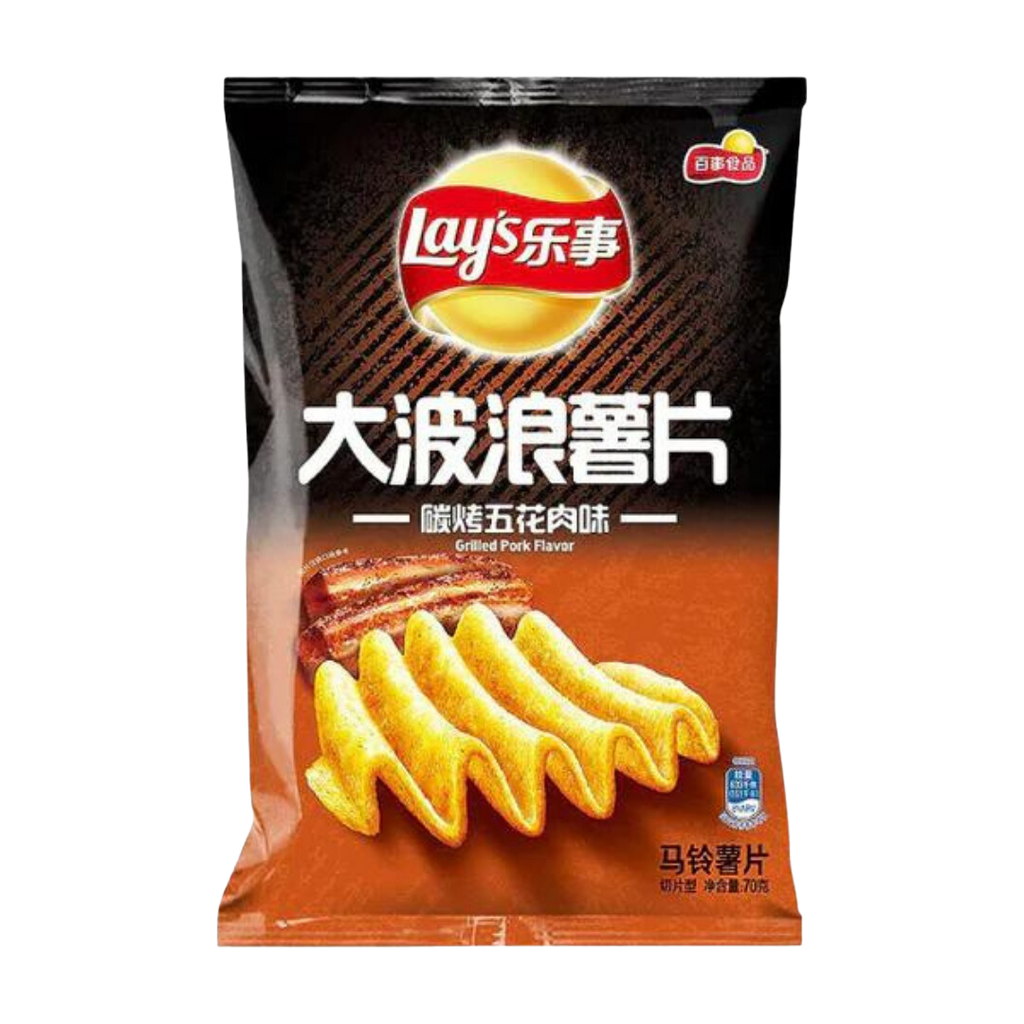 Lays BBQ pork 70g Bag Wholesale - Case of 22