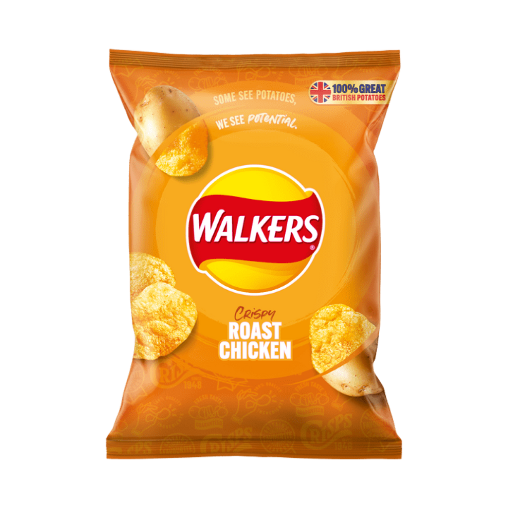 Walkers/Lays Crispy Roast chicken 45g Bag Wholesale - Case of 24